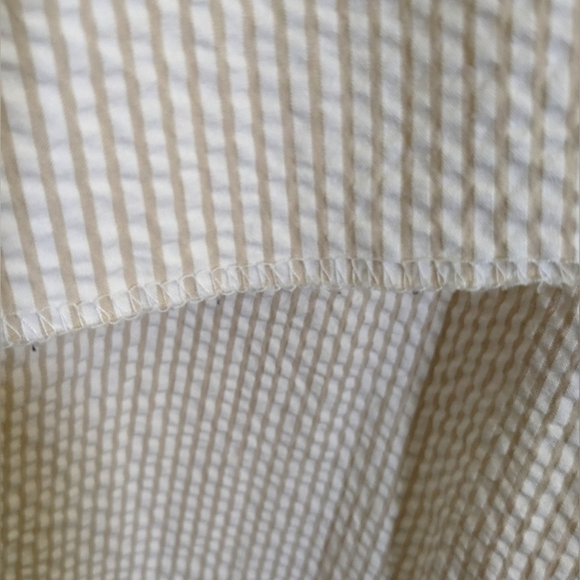 Berle Men's Flat Front Stripes Seersucker Pants, Open Hem, Size 42, New W/O Tags - Picture 6 of 9